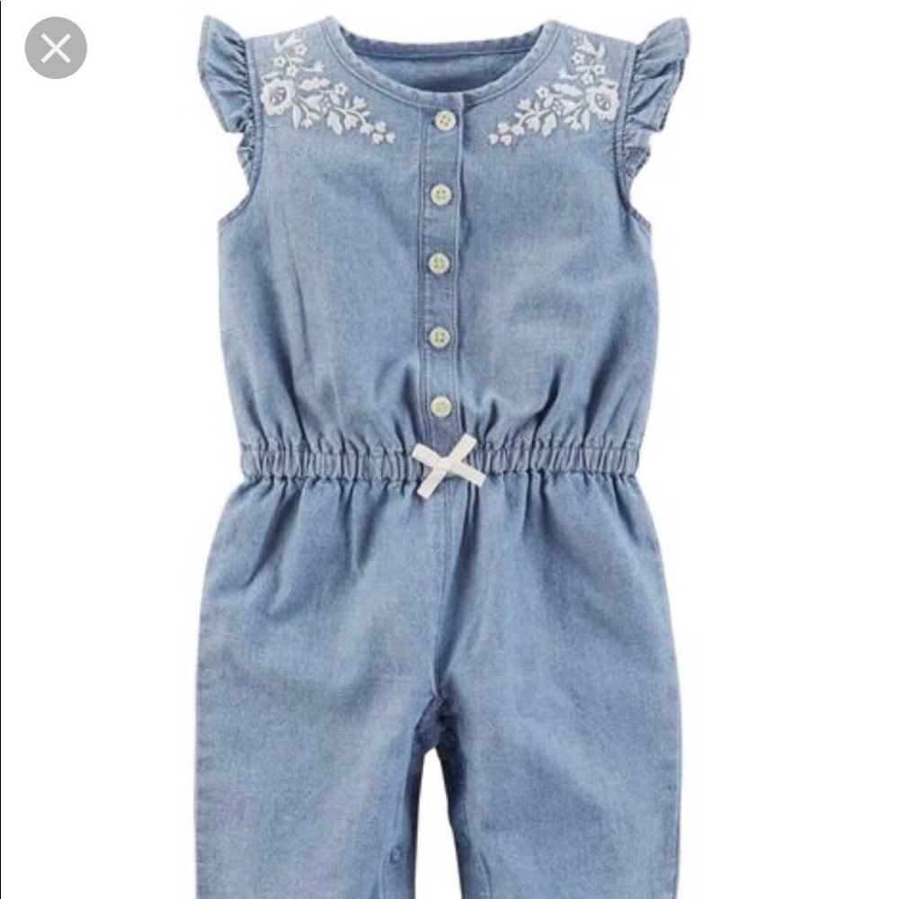 NEW Carter's Chambray Romper